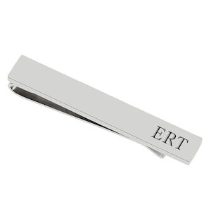 Personalized Tie Bar Engraved Tie Clip Silver Tie Clip Custom Tie Bar Gift For Groom Groomsman Best Man Wedding Favors Buy 6 Get 7th Free