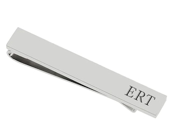 Personalized Engraved Stainless Steel Tie Bar: Wedding Gift for Groom, Groomsman
