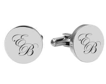Personalized Cufflinks Engraved Cufflinks Silver Cufflinks For Groom Groomsman Gift For Him Father's Day Gift Wedding Buy 6 Get 7th Free