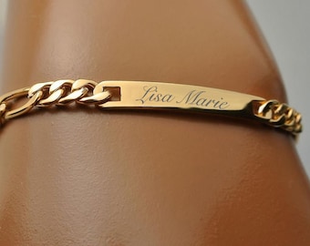real gold engraved bracelets