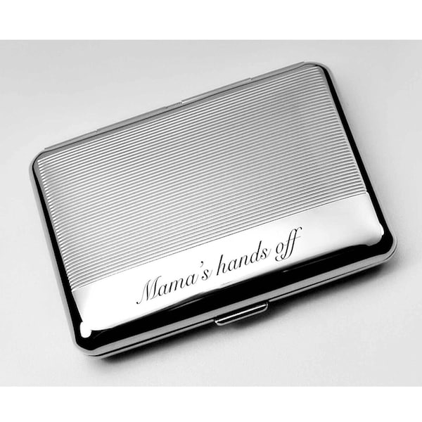 Personalized Cigarette Case, Engraved Cigarette Holder, Custom Monogrammed Pocket Cigarillo Case, Customized Monogram Cigarillo Holder Gift