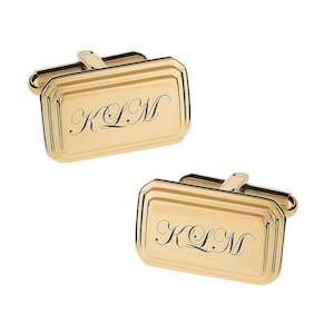 Personalized Cufflinks, Engraved Cufflinks, Gold Cufflinks, Custom Cufflinks, Groomsmen Gifts, Father&#39;s Day Gift, Buy 6 Get 7th Free