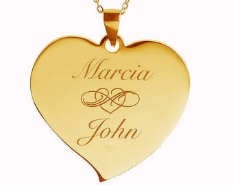 Engraved Gold Heart Necklace Personalized Gold Teardrop Heart Necklace Personalized Necklace Valentine s Day Gift Anniversary Gift Etsy Canada