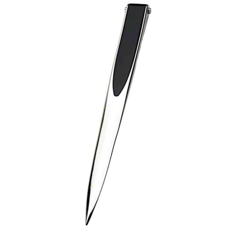Personalized Elegant Black & Silver Letter Opener Engraved Etsy