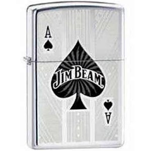 Zippo 24945 Jim Beam Spade Hi Polish Chrome Lighter Gift for Him, Personalized image 1
