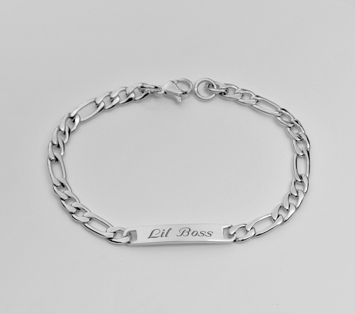 Baby ID Bracelet Personalized 5 Silver Baby Bracelet Etsy