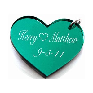 Acrylic Heart Keychain or Necklace