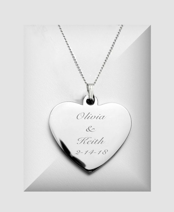 Sterling Silver Polished Heart Charm Pendant Engraveable with Ring Sterling Silver Polished Heart Charm Pendant Engraveable with Ring