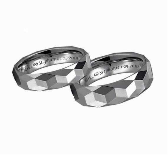 personalized wedding rings engraved