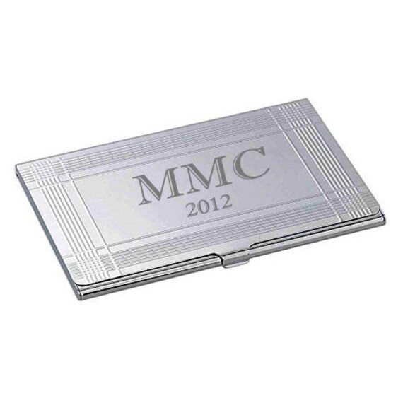 Personalized Slim Business Card Holder Engraved Business Card Etsy