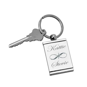 Personalized Silver Photo Frame Locket Keychain Engraved Free, Engraved Keyring, Key Ring, Keychain, Engraved Keychain, Personalized key