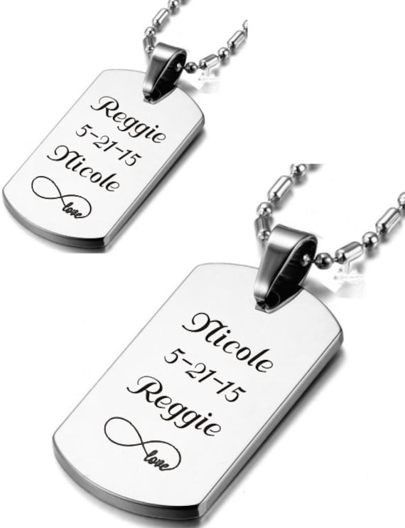 Stylish Personalized Dog Tags for Men