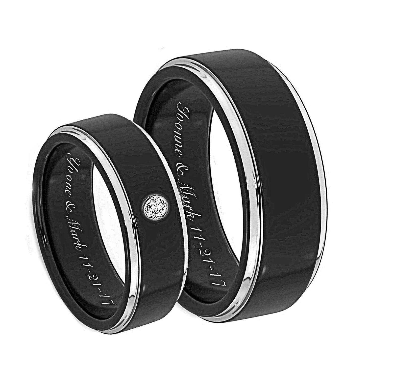 Engraved Promise Rings Personalized Ring Engraved Wedding Etsy