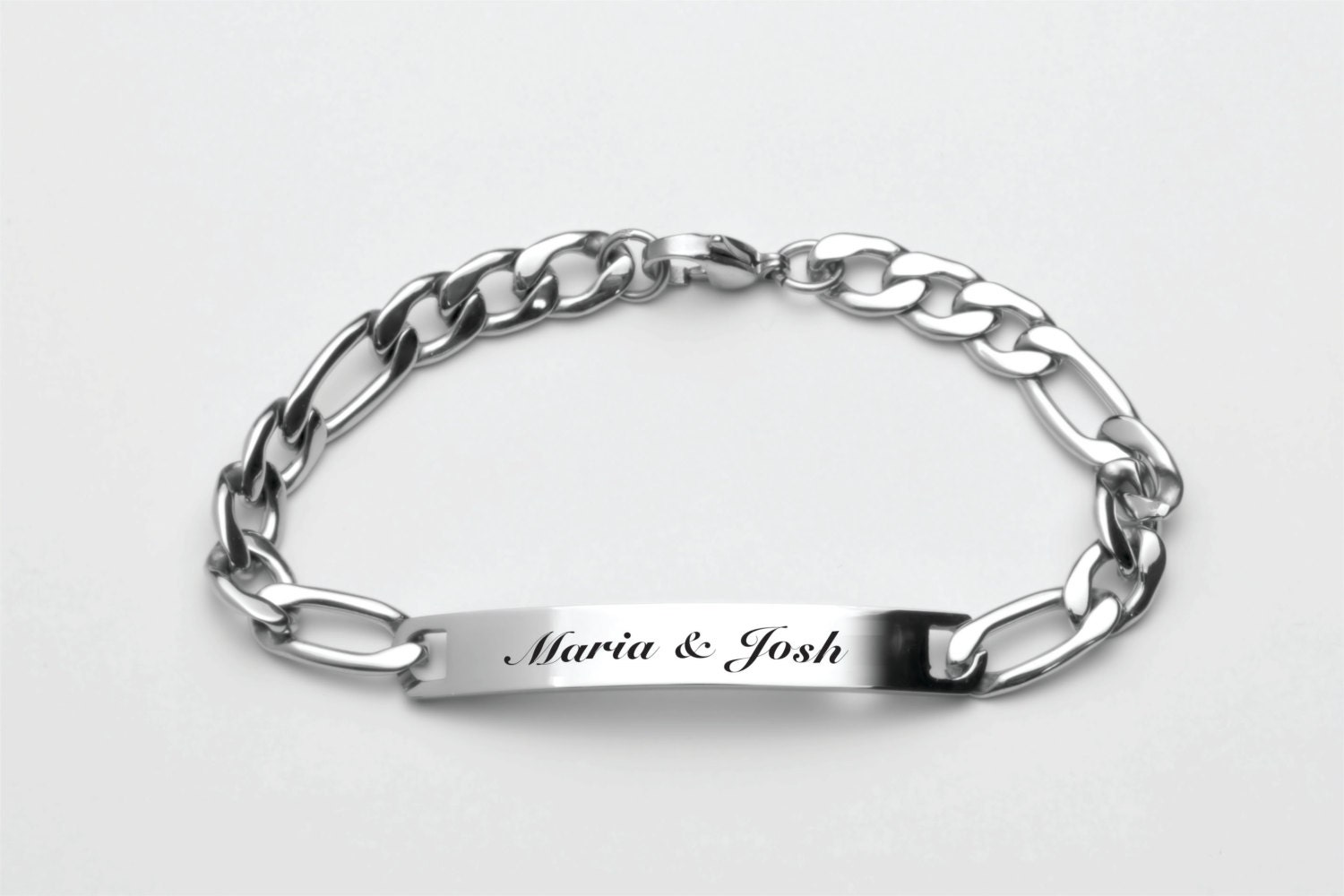Custom Stainless Steel Monogram Bracelet Letter Monogram Initial Bracelet  Bridesmaid Gift Personalized Jewelry - AliExpress