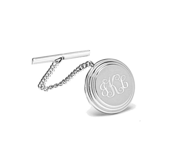 monogrammed tie tack