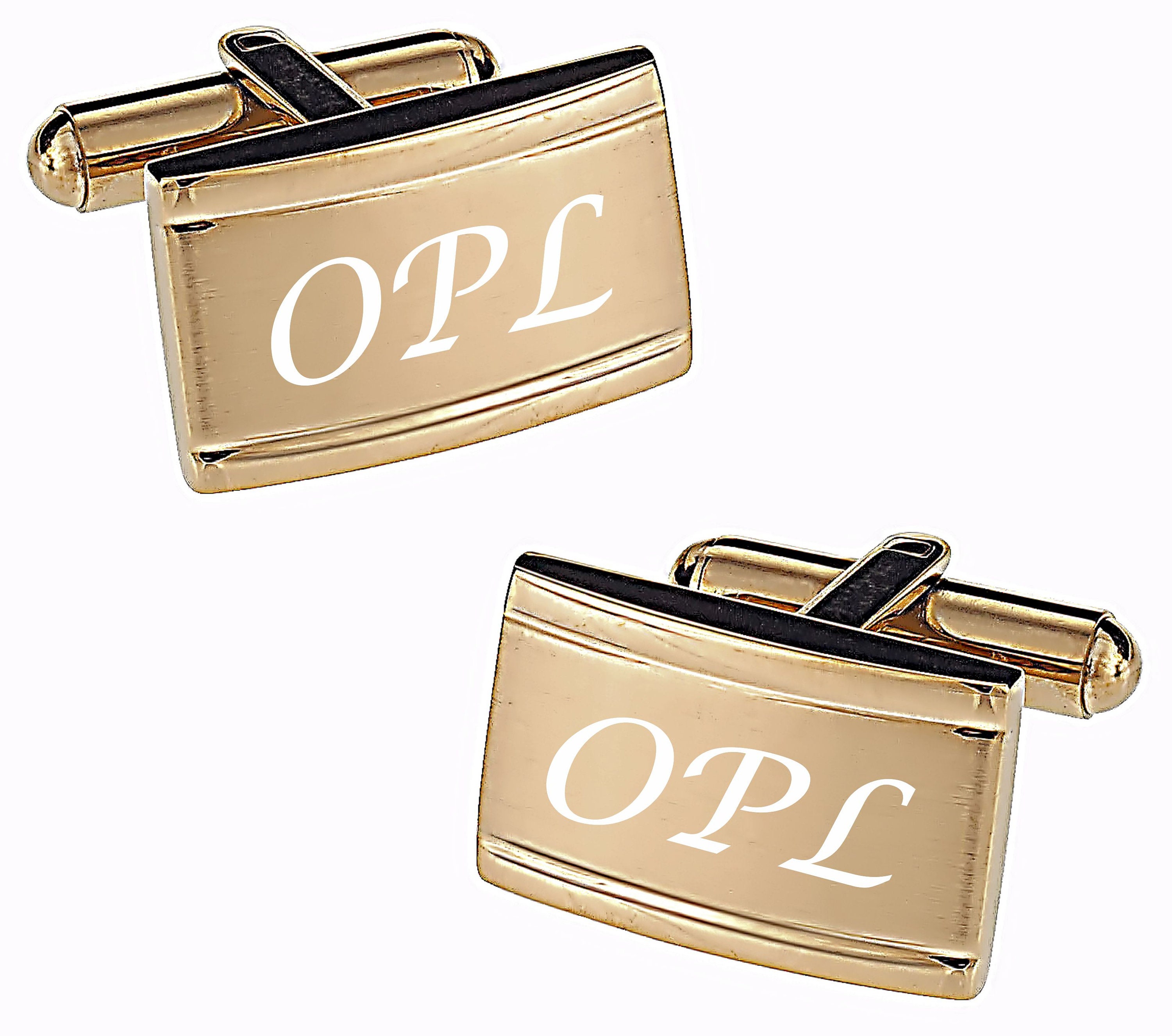 Personalized Cufflinks Engraved Cufflinks Gold Cufflinks Etsy