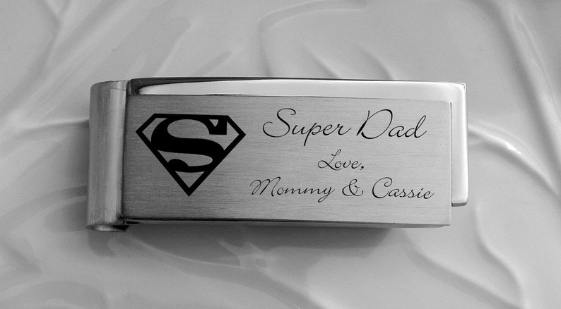 Personalized Money Clip Engraved Superman Money Clip Etsy - image 0
