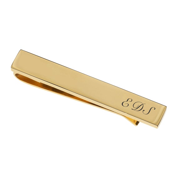 Select Gifts Champagne-Ardenne Province France Flag Gold-Tone Tie Clip Engraved Personalised 