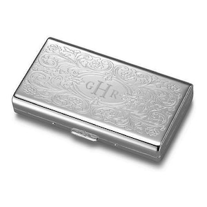 Personalized Cigarette Case, Engraved Cigarette Holder, Custom Pocket 120 cigarette Case, Monogrammed Cigarette Holder, Double Sided 120&#39;s
