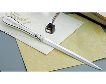 Personalized Elegant Love Note Silver Plated Letter Opener, Engraved Letter Opener, Monogrammed Letter Opener, Letter Opener Engraved Free