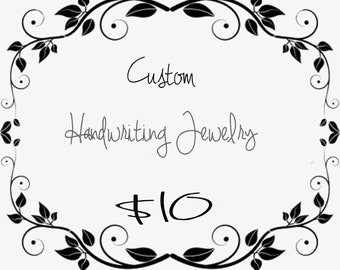 Custom Handwriting Signature Jewelry