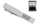 Personalized Monogrammed Silver Tone Tie Clip Custom Engraved / Order 6 of the same Tie Clips or more and receive the 7th Free 