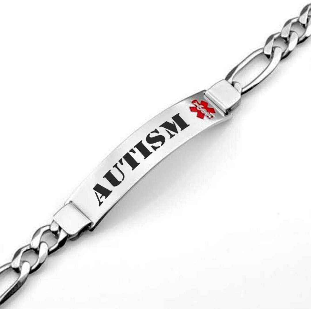 Silver medical bracelet discount