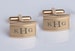 Personalized Cufflinks, Engraved Cufflinks, Gold Cufflinks, Monogrammed Cufflinks, Groomsman Gifts, Wedding Gifts, Buy 6 Get 7th Free 