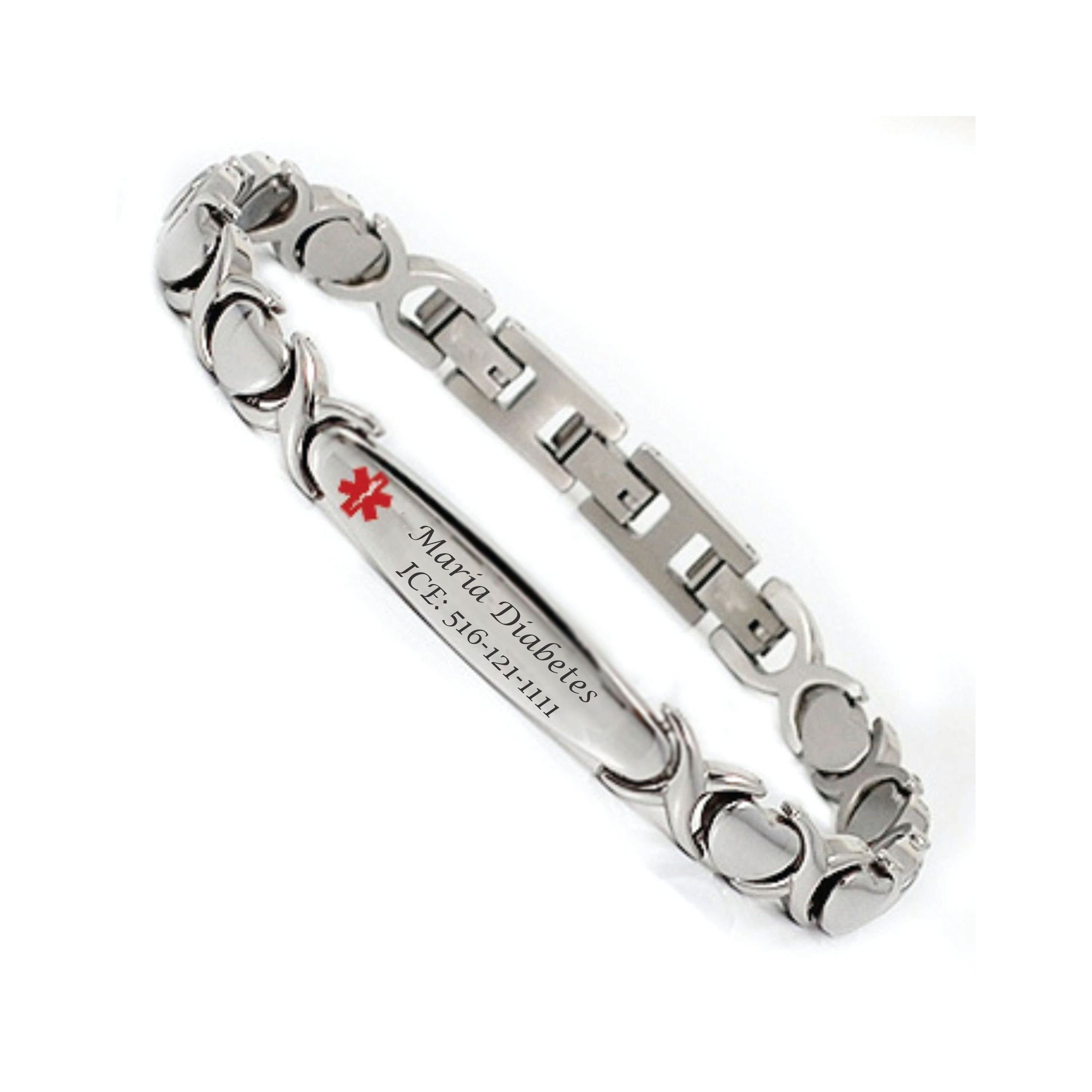 Aggregate 154+ stainless steel diabetic bracelets latest