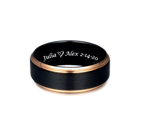 Personalized wedding bands shop for him