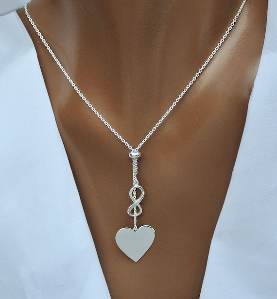 Engraved hotsell infinity necklace