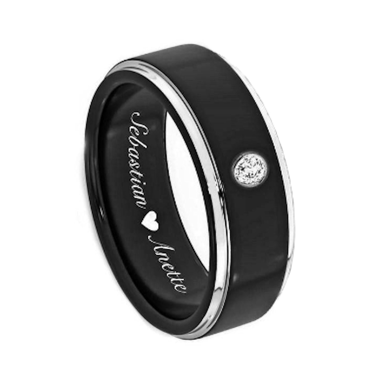 Engraved Promise Rings Personalized Ring Engraved Wedding Etsy