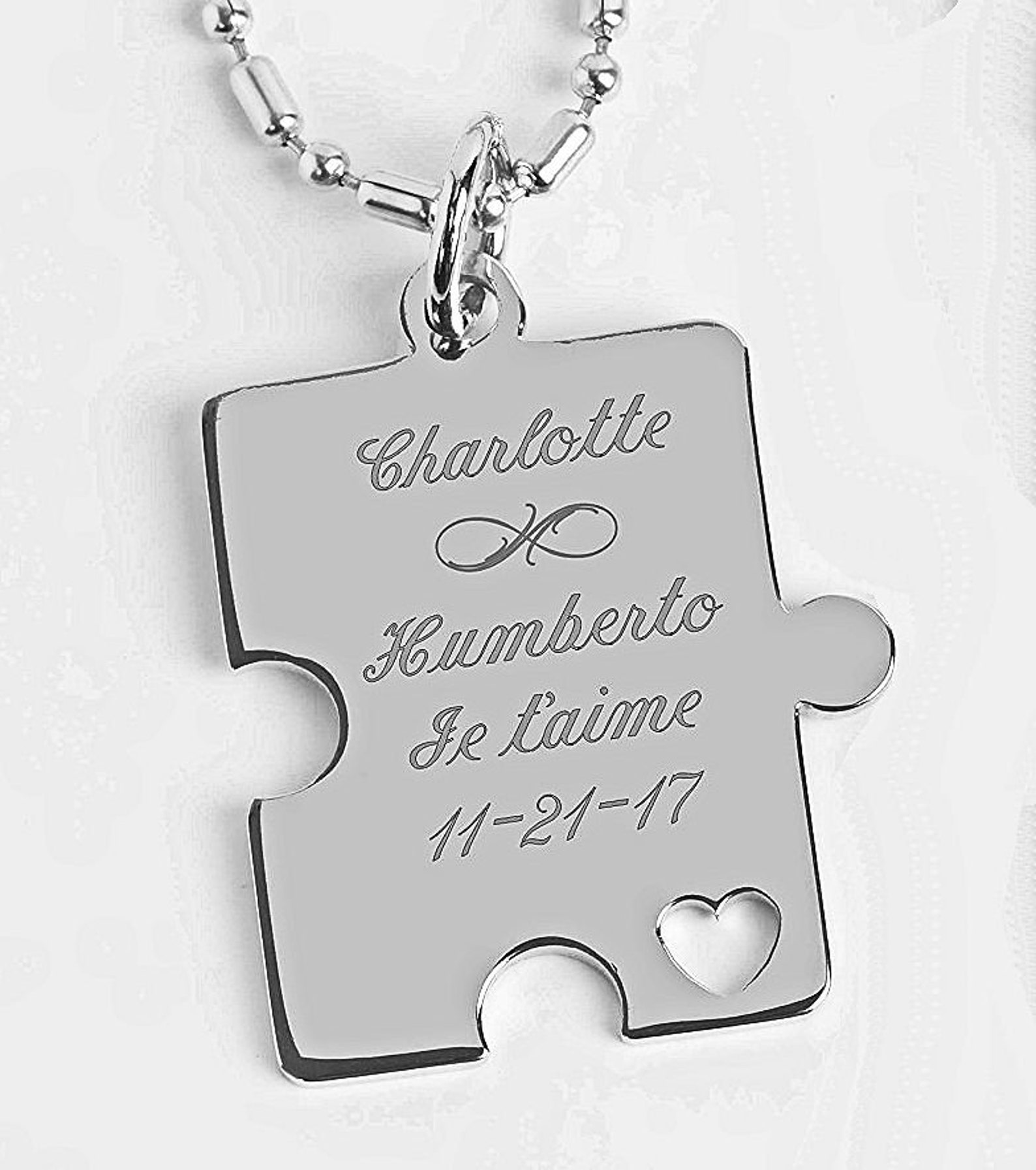 Puzzle Piece Necklace Best Friends Necklace Couple Etsy
