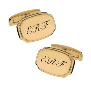 Personalized Cufflinks, Engraved Cufflinks, Gold Cufflinks, Groomsmen Gift, Gift For Him, Father&#39;s Day Gift, Buy 6 Get 7th Free