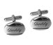 Clearance/Closeout Sale Personalized Cufflinks, Engraved Cufflinks, Silver Cufflinks, Monogrammed Cufflinks, Buy 6 Get 7th Free 