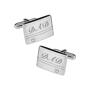 Personalized Stainless Steel Star Cufflinks Engraved - Cuff Links - Engraved Cufflinks - Groomsmen Gifts - Buy 6 Get 7th Free