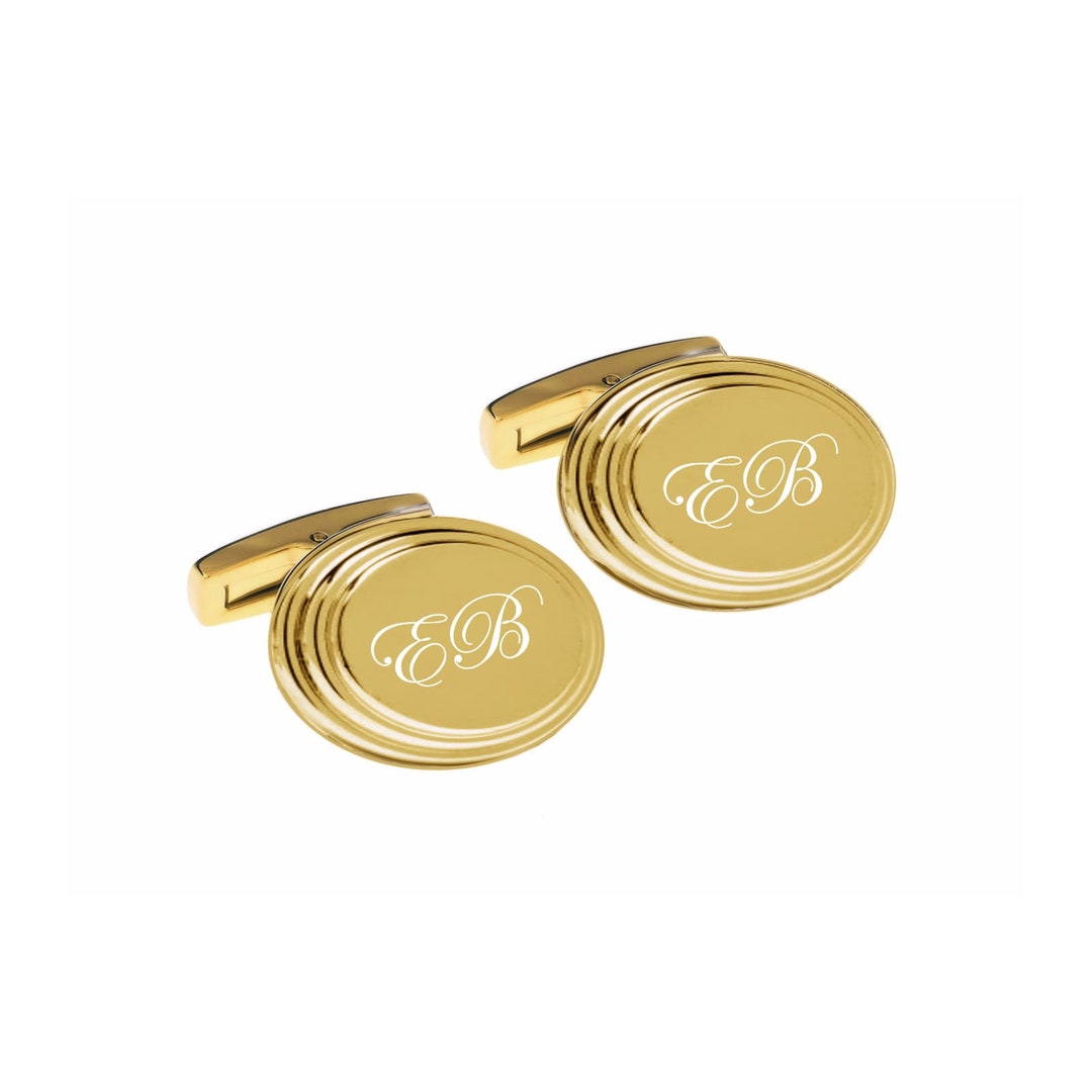 Personalized Cufflinks Engraved Cufflinks Gold Cufflinks Etsy UK
