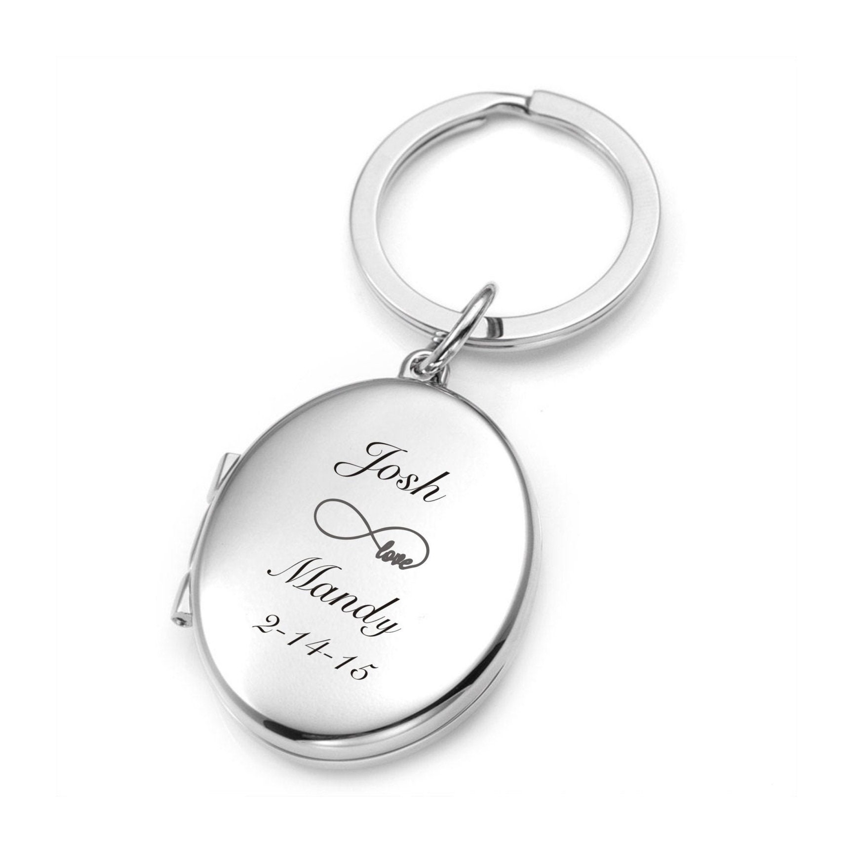 Personalized Photo Frame Locket Keychain