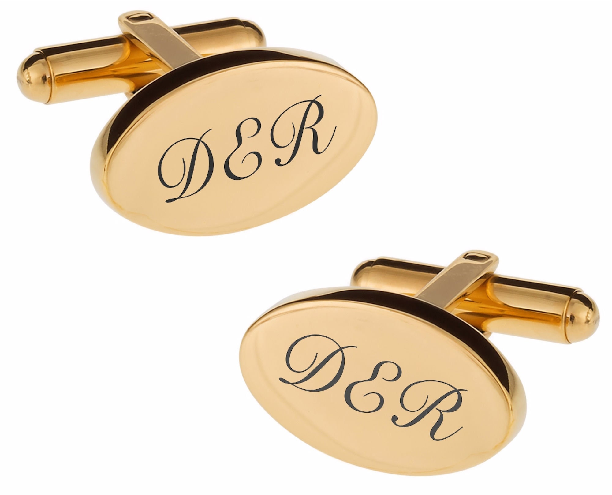 Personalized Cufflinks Engraved Cufflinks Gold Cufflinks | Etsy