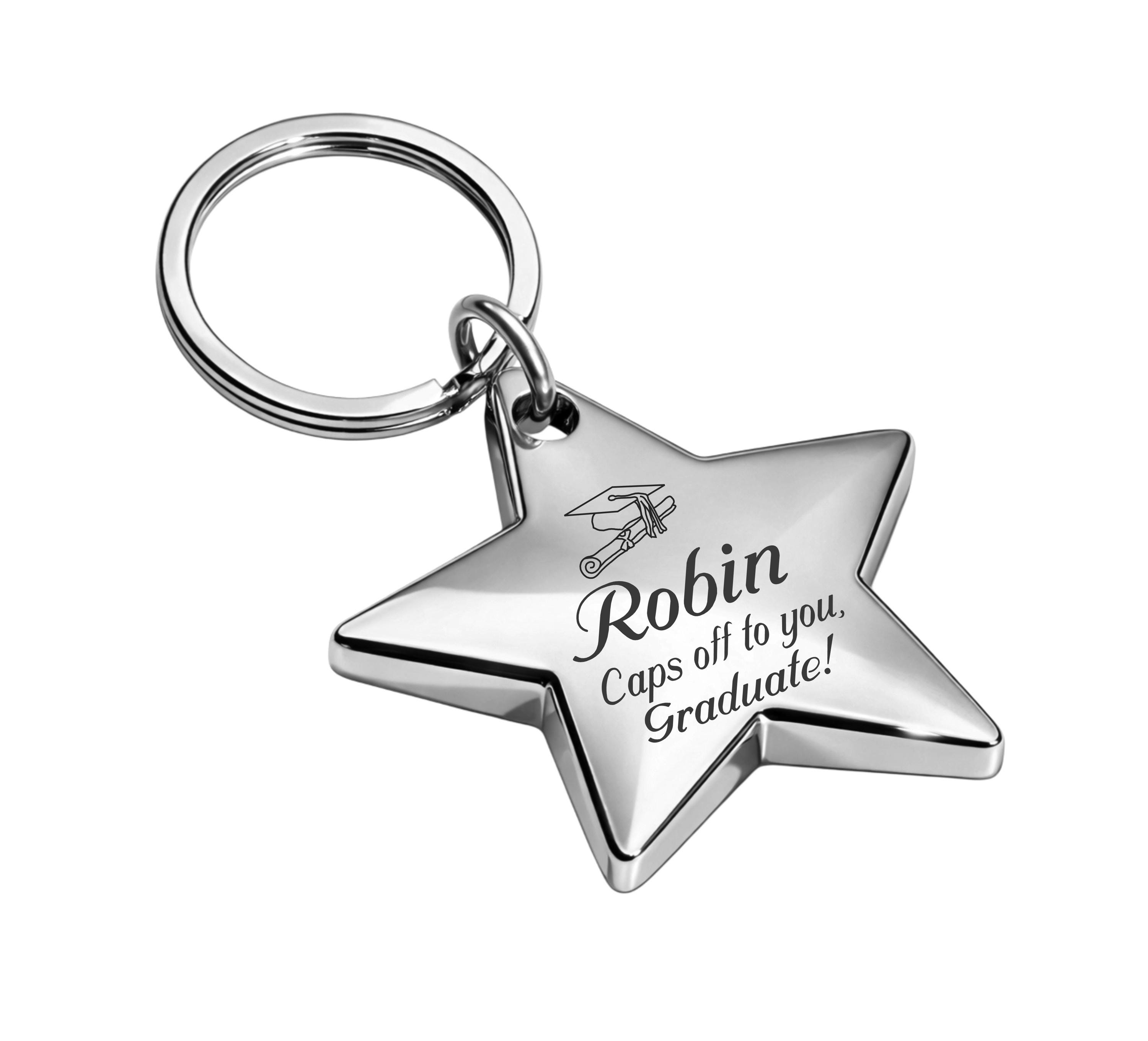 Recovery Star Keychain Engraved Star Keychain: Personalized Silver Keyring Gift - Etsy