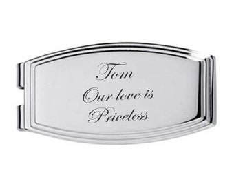 Personalized Money Clip With Beveled Edge Engraved Free
