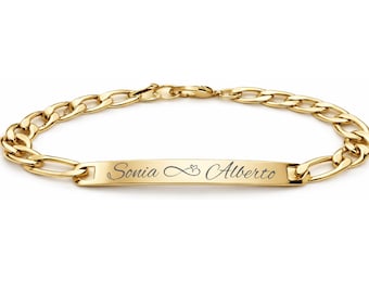 Personalized Gold Bracelet Delicate Ladies Bracelet Stainless Thin Gold ID Bracelet Women Handwriting Signature Personalized ID Bracelet,