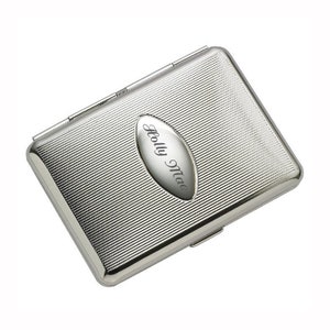 Engraved Cigarette Case, Personalized Cigarette Holder, Silver Cigarette Case, Personalized Gifts For Smokers, Monogrammed Cigarette Case