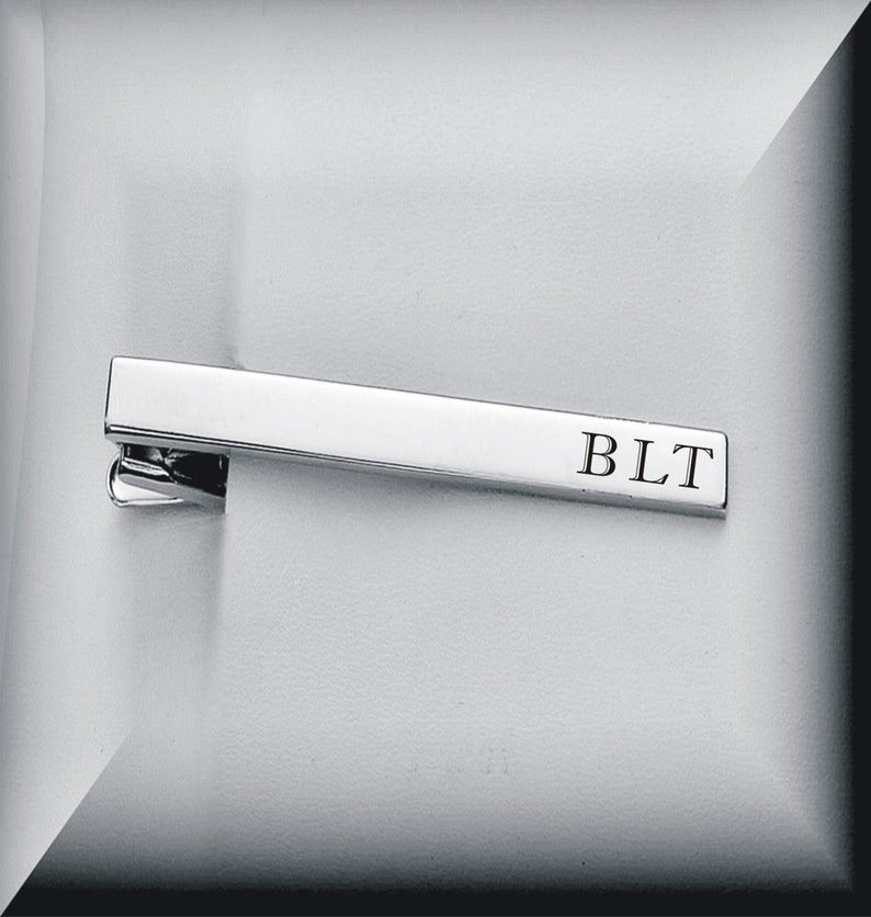 Buy 6 Wedding Accessories Personalized Tie Clip Silver High Polished Tie Clip Custom Engraved Free Get 7th Free Groomsman Gifts