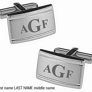 Personalized Cufflinks Engraved Cufflinks Silver Cufflinks Monogrammed Gift For Him Groomsman Gift Best Man Wedding Gifts Buy 6 Get 7th Free image 7