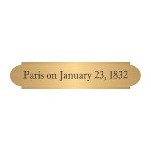 Engraved Solid Brass Plate – Personalized Plaque, Pet Memorial Tag image 2