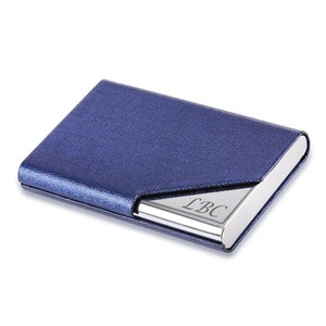 thumbnail image 2 of Personalized Leatherette Business Card Holder – Griffco Supply 2 of 5