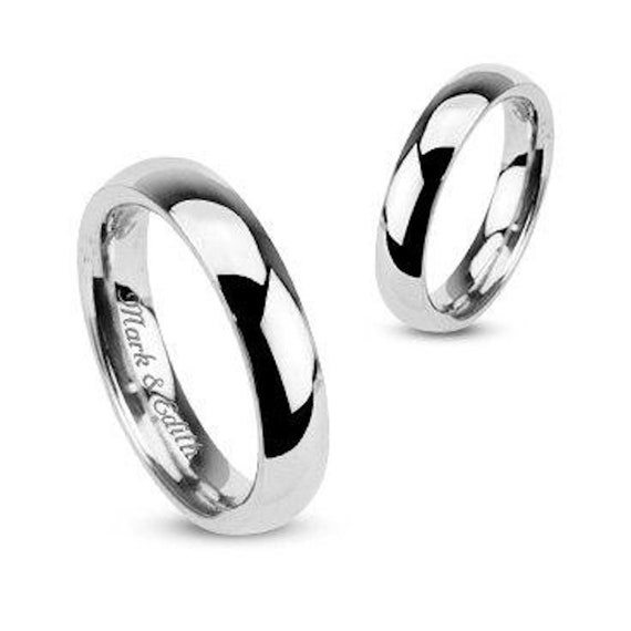 Buy Personalized Engraved Rings Stainless Steel Ring in India -