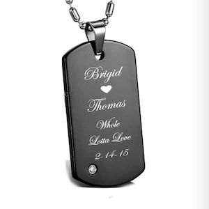 Stainless Steel Silver Gold Black Rose Gold Color Baby Name Ishedus Engraved Personalized Gifts For Son Daughter Boyfriend Girlfriend Initial Customizable Pendant Necklace Dog Tags 24 Ball Chain Stainless Steel Silver Gold Black Rose Gold Color Baby Name Ishedus Engraved Personalized Gifts For Son Daughter Boyfriend Girlfriend Initial Customizable Pendant Necklace Dog Tags 24 Ball Chain