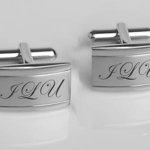 Personalized Cufflinks Engraved Cufflinks Silver Cufflinks Monogrammed Gift For Him Groomsman Gift Best Man Wedding Gifts Buy 6 Get 7th Free image 3